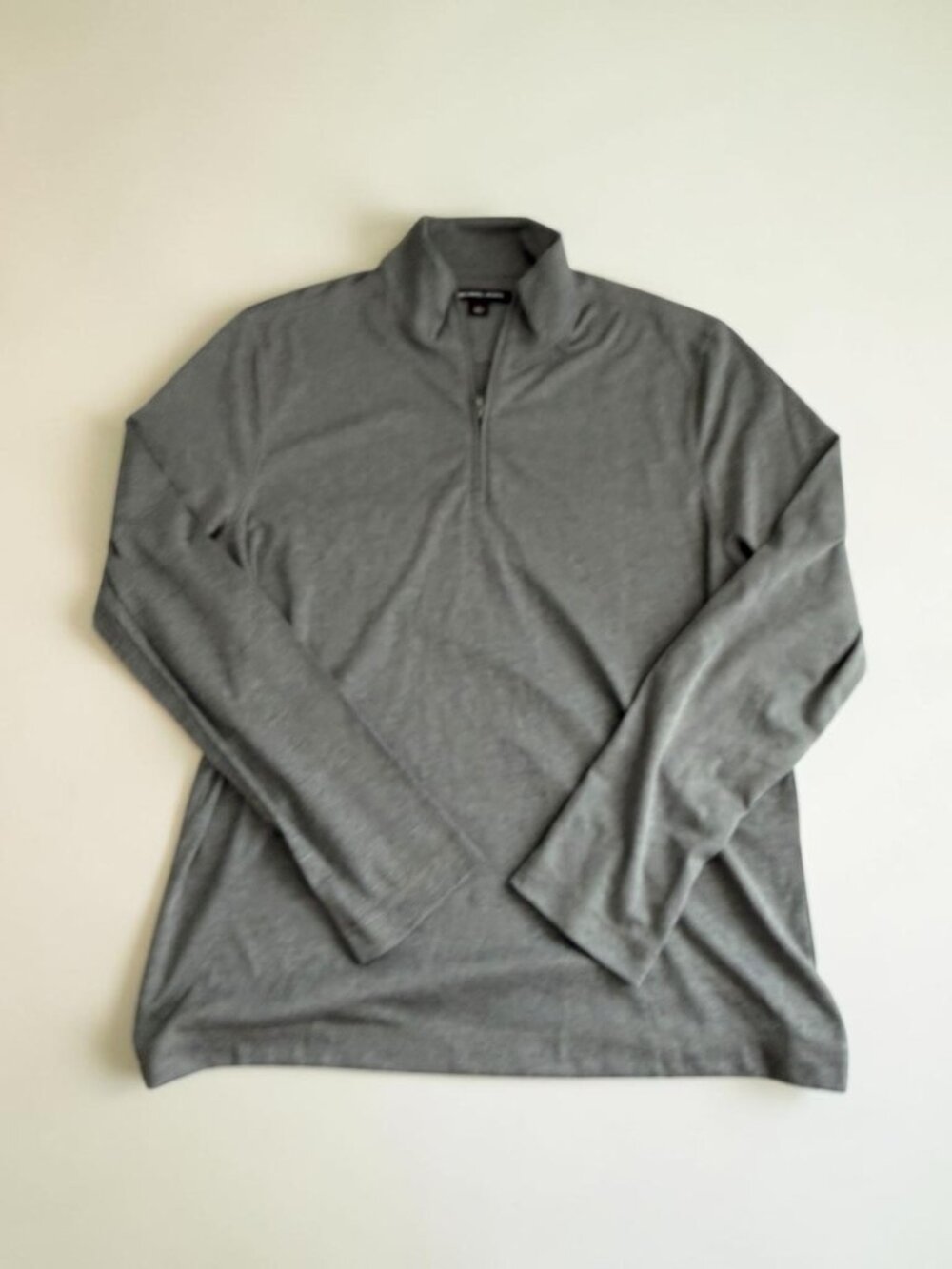 MICHAEL KORS Men’s Gray Quarter Zip Size Large